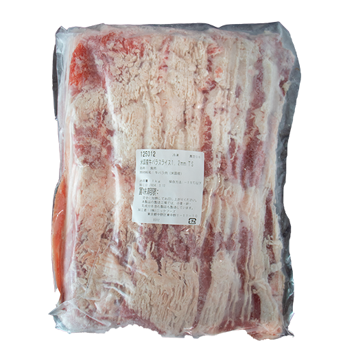 輸入原料 牛バラスライス 1.2mm 1kg
