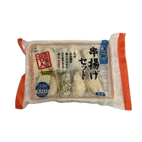 【業務用】八幡フーズ 串揚げ名人海鮮串揚げセット 10本入り 5種×各2本