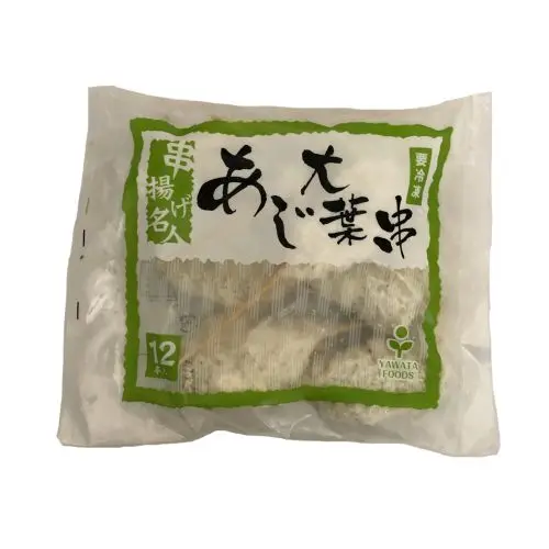 【業務用】八幡フーズ 串揚げ名人あじ大葉串 12本入