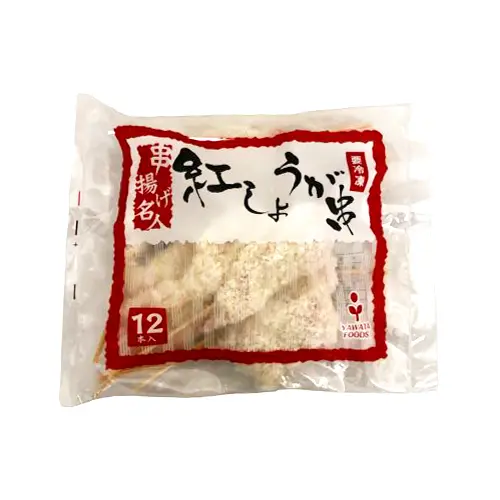 【業務用】八幡フーズ 串揚げ名人紅しょうが串 12本入