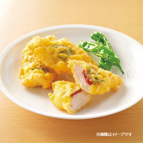 【業務用】 ニチレイフーズ 鶏の天ぷら(梅しそ)850g 25枚入