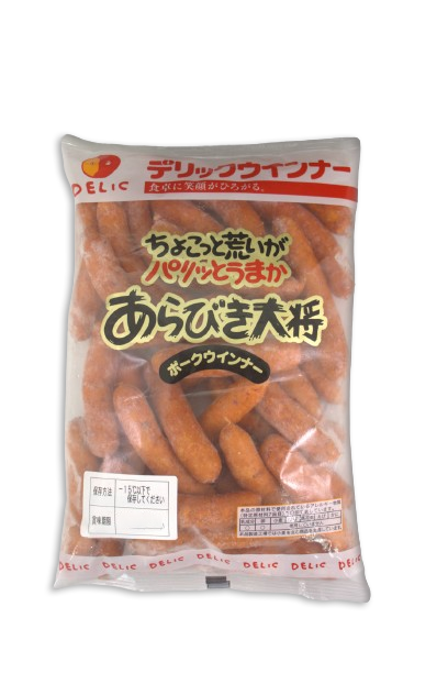 【業務用】日本食品 あらびき大将ポークウインナー 1000g