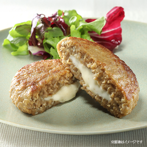 ヤヨイサンフーズ とろーりチーズハンバーグ 800g(10個入り)