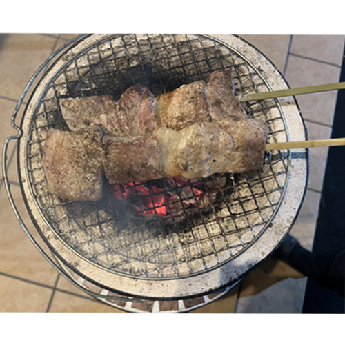 【業務用】 鎌田黒豚農場 鹿児島黒豚ジャンボ串 約120g×5本