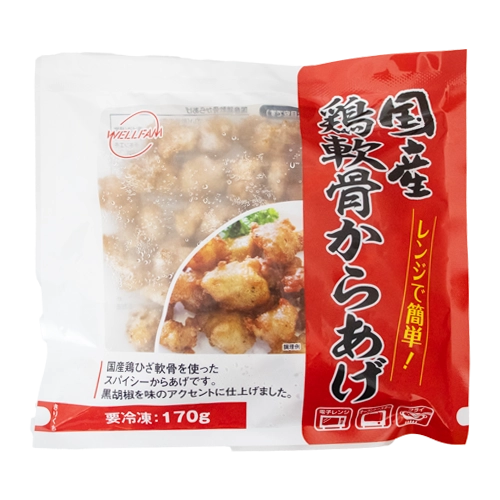 ウェルファムフーズ 国産 鶏軟骨からあげ 電子レンジ調理対応 170g