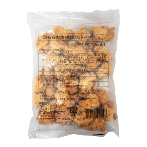 【業務用】 石光商事 中国産 鶏もも肉唐揚げ S 1kg