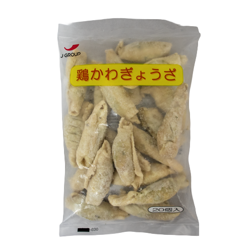 【業務用】 ジャパンフード 鶏かわぎょうざ 500g(20個入)