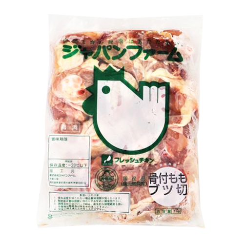 ジャパンファーム 鶏肉(鹿児島県産)骨付ももブツ切 1kg