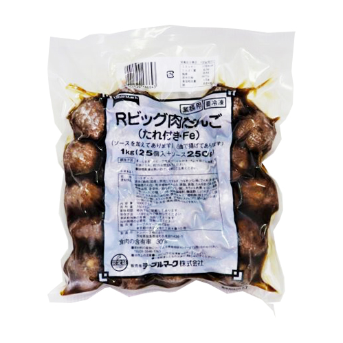 【業務用】テーブルマーク Rビッグ肉だんご(たれ付き･Fe) 1kg