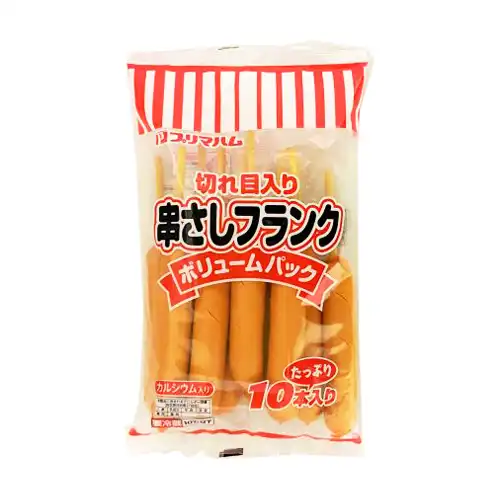 プリマハム 切れ目入り串さしフランク10本入り 400g