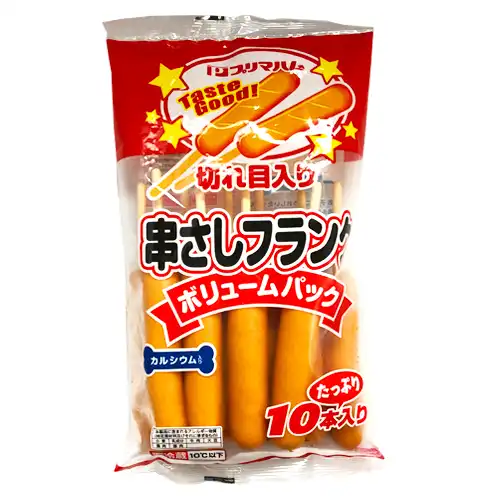 プリマハム 切れ目入り串さしフランク10本入り 330g