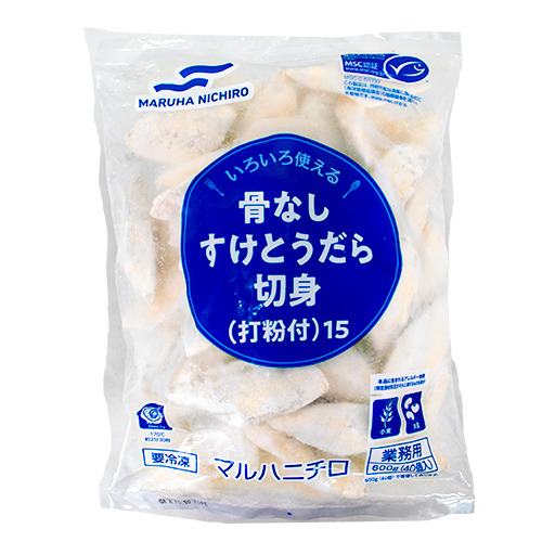 【業務用】 マルハニチロ 骨なしすけとうだら切身(打粉付) 15g×40枚