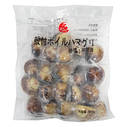 シー・メイト 殻付きボイルハマグリ 500g