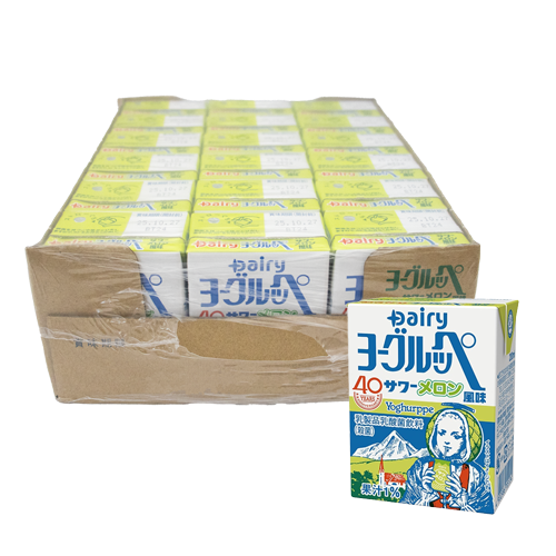 デーリィ ヨーグルッペ サワーメロン味 ケース 200ml×18本入
