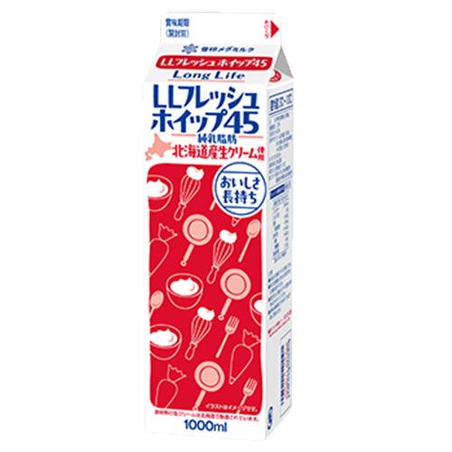 雪印メグミルク LL フレッシュ ホイップ 45 1L