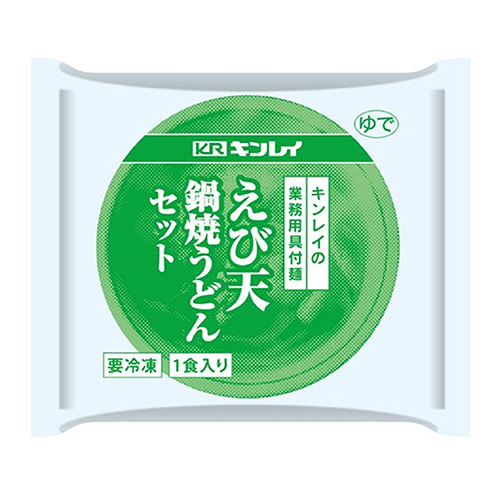 【業務用】 キンレイ 具付麺えび天鍋焼うどんセット 300g