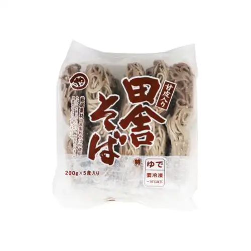 【業務用】 やまひろ 甘皮入り田舎そば 200g×5食入り