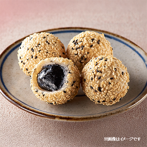 日玉中華食品 ニチギョク 汎用ゴマダンゴ (黒ゴマ餡) 30個入り 1kg