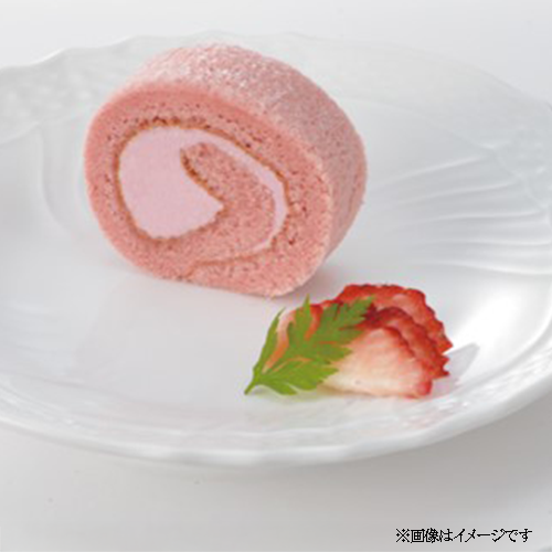【業務用】テーブルマーク カット済みロールケーキとちおとめ苺　190g