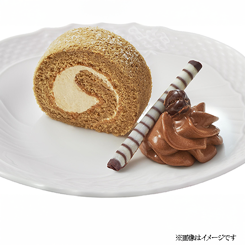 【業務用】テーブルマーク カット済みロールケーキ カフェラテ (北海道産牛乳使用) 185g