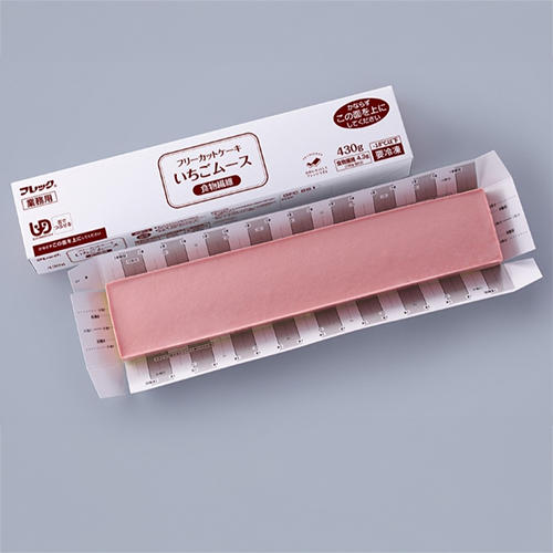 【業務用】 UDF商品 フレック フリーカットケーキ いちごムース(食物繊維) 自然解凍 430g