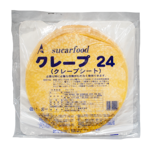 スカーフード クレープ24 クレープシート24cm 300g(10枚入)