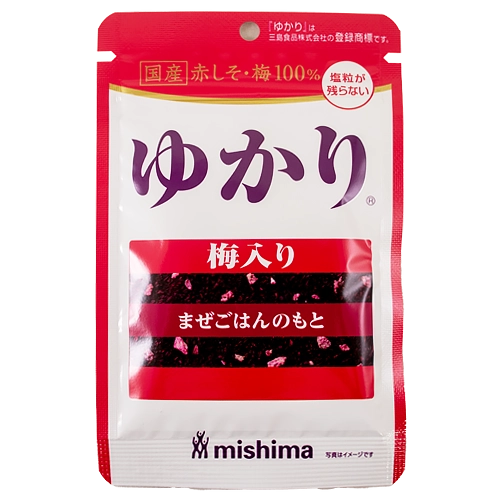 三島食品 国産赤しそ・梅使用ゆかり梅入り 14g