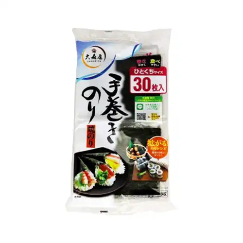 大森屋 手巻きのり焼のり 4切30枚板のり7.5枚