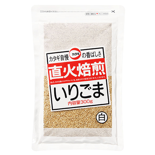 カタギ食品 直火焙煎いりごま白 300g