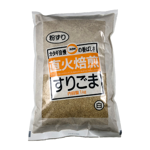 【業務用】カタギ食品 直火焙煎すりごま白粉ずり 1kg×12