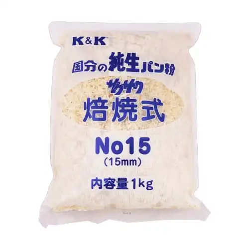 【業務用】 旭トラストフーズ K&K 純生パン粉 サクサク 焙焼式 No15(15mm) 1kg