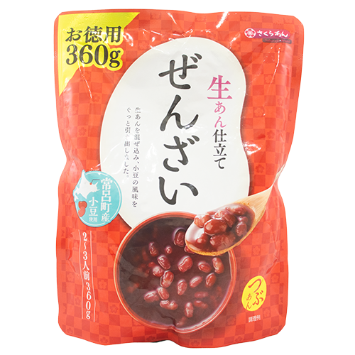 谷尾食糧 さくらあん 生あん仕立て ぜんざい つぶあん 2~3人前(360g)