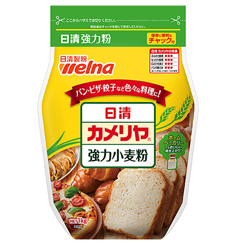 日清製粉ウェルナ カメリヤ 強力小麦粉 チャック付 1kg