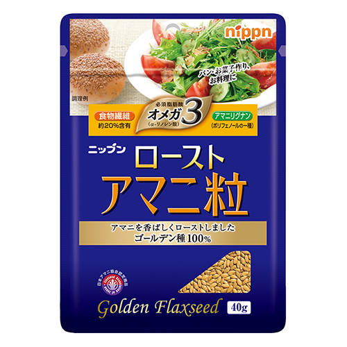 ニップン ローストアマニ粒 40g