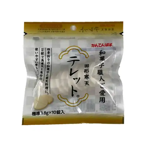 【業務用】伊那食品工業 かんてんぱぱ固形寒天テレット 3.8g×10錠入