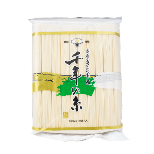 本多製麺 島原手延べそうめん 千年の糸 九州産小麦粉100%使用 素麺 500g(10束)
