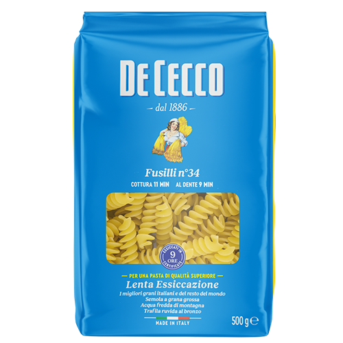 日清製粉ウェルナ ディ・チェコ NO.34 フスィリ 500g