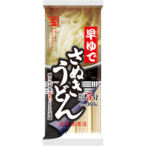 高原通商店 早ゆでさぬきうどん 360g(90g×4)