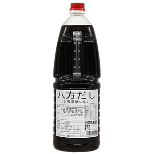 【業務用】 ヤマエ食品工業 八方だし(3倍濃縮つゆ) 1.8L