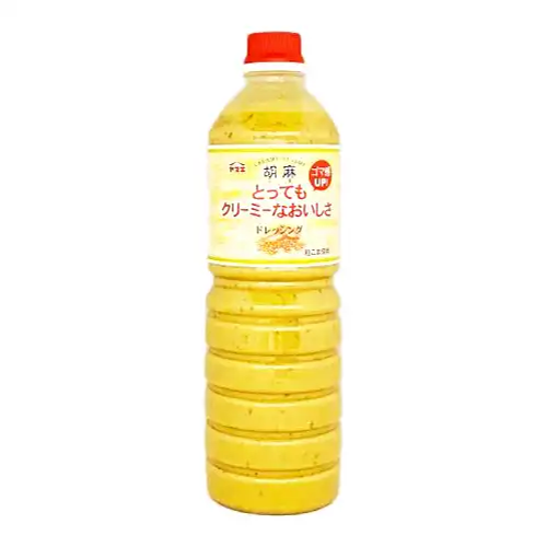 【業務用】 ヤマエ食品工業 とってもクリーミーなおいしさ胡麻ドレッシング 1L