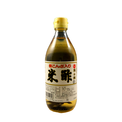 福山酢醸造　根こんぶ入り米酢　500ml