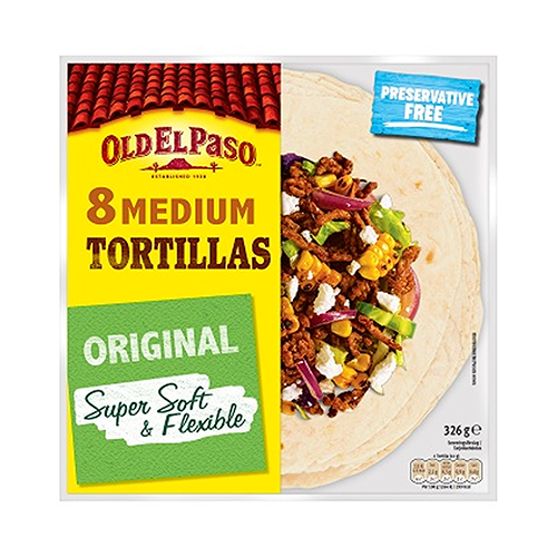 三菱食品 オールドエルパソ フラワートルティーヤ 8枚 326g