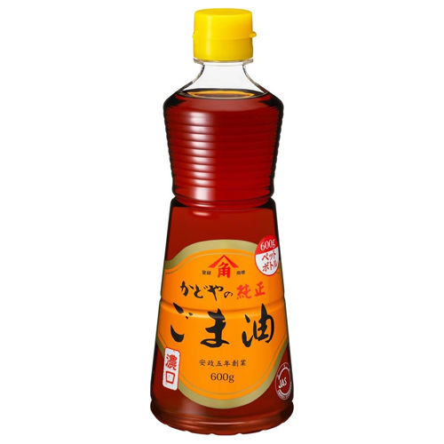 かどや製油 純正ごま油 濃口 600g