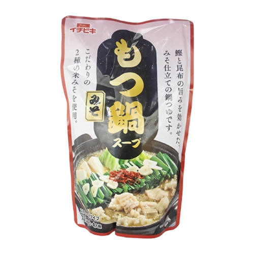 イチビキ もつ鍋スープ みそ味 ストレートタイプ 720g(3~4人前)
