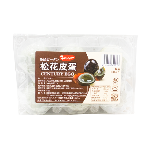 友盛貿易 中国松花ピータン（真空包装） 6個(360g)