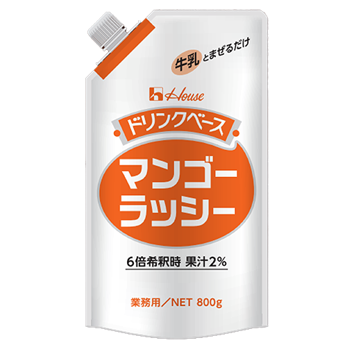 【業務用】 ハウスギャバン ドリンクベース マンゴーラッシー 6倍希釈 800g