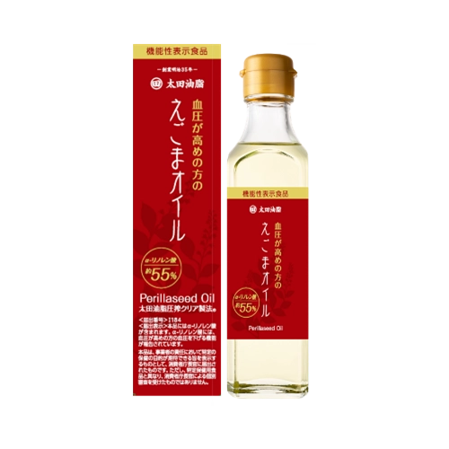 太田油脂 血圧が高めの方のえごまオイル瓶 機能性表示食品 180g