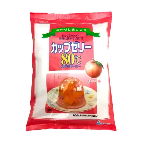 伊那食品工業 かんてんぱぱカップゼリー80℃ピーチ味 500g