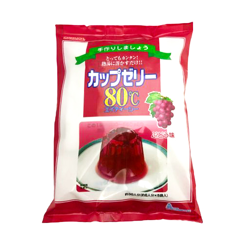 伊那食品工業 かんてんぱぱカップゼリー80℃ぶどう味 500g