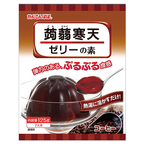 伊那食品工業 かんてんぱぱ蒟蒻寒天ゼリーの素コーヒー味 125g